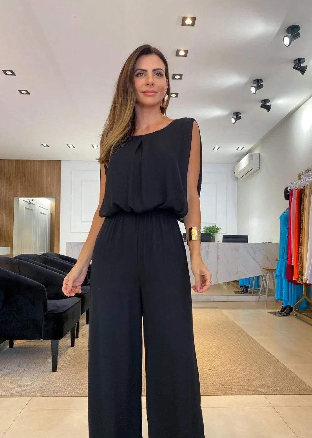 ärmelloser Jumpsuit