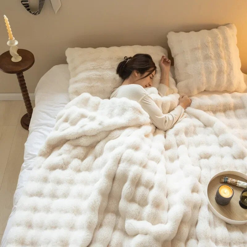 CozyHaven™ Het Warme Pluche Woldeken Waar Iedereen Het Over Heeft!
