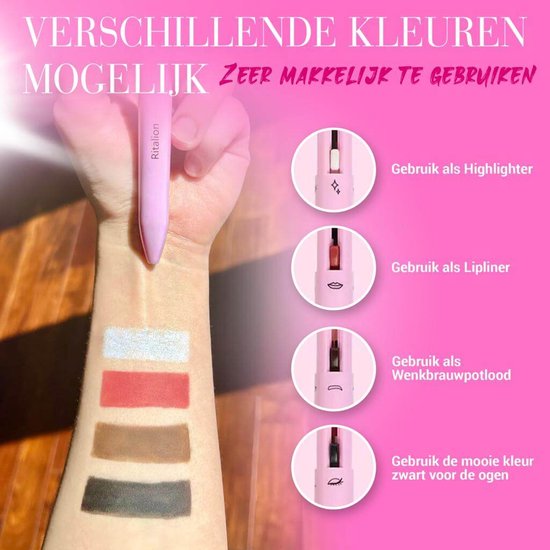 4 in 1 make-up pen™ Neem je make-up overal mee naar toe!