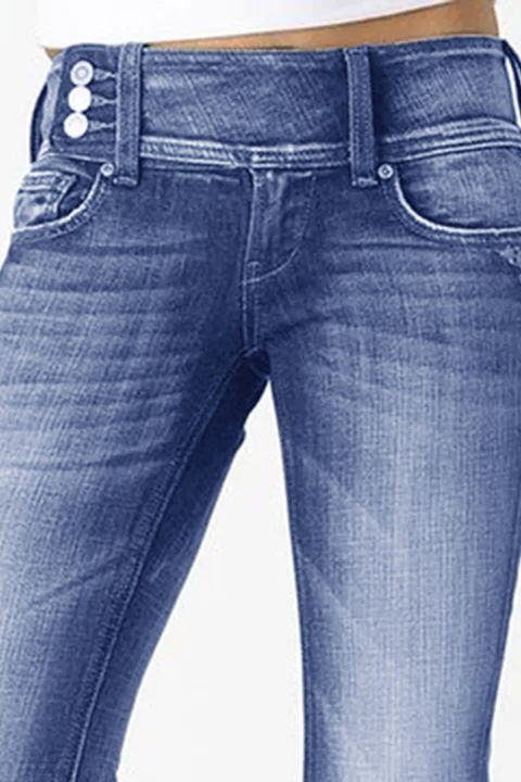 Flamingo™ | Vintage Mid Waist Flair Jeans