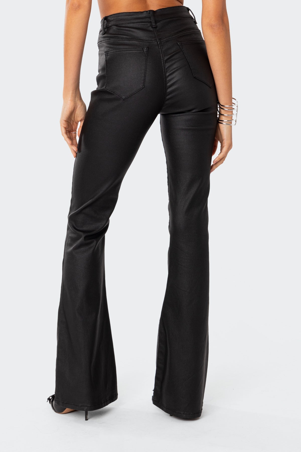 Leather Flare Pants