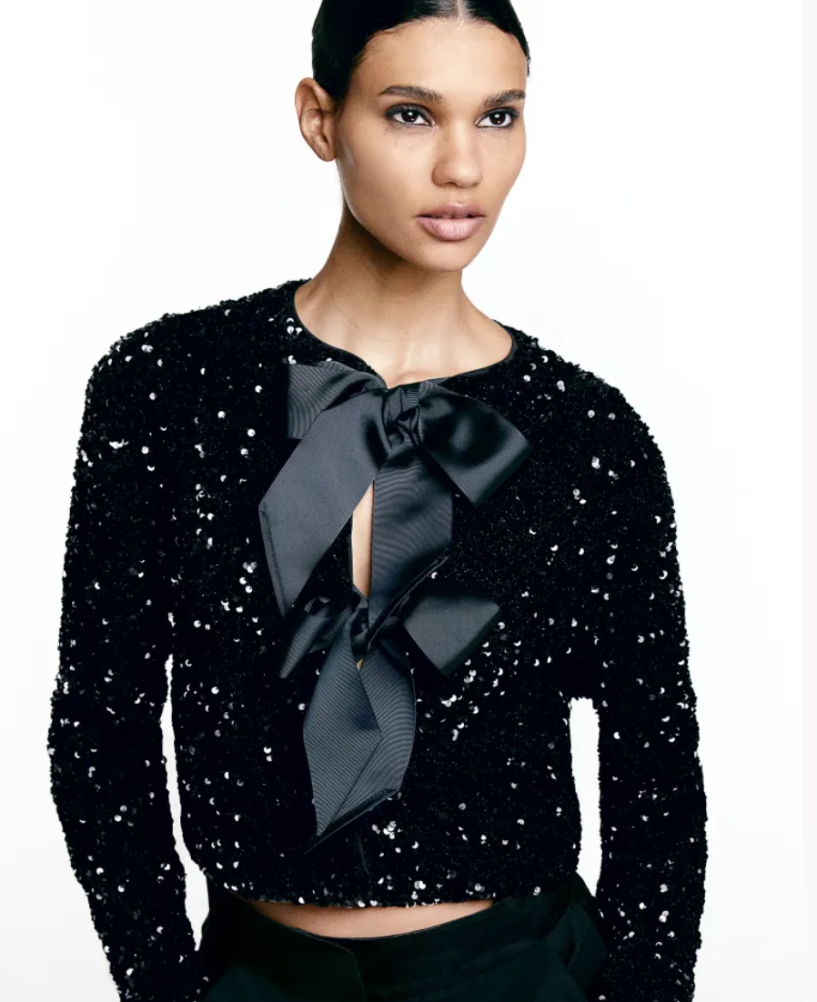 Angel™ | Sequin Top With Bow