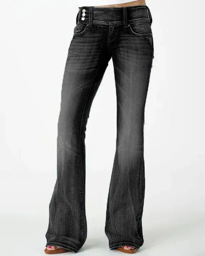 Flamingo™ | Vintage Mid Waist Flair Jeans