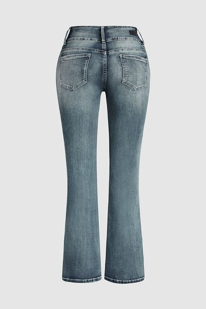 Flamingo™ | Vintage Mid Waist Flair Jeans