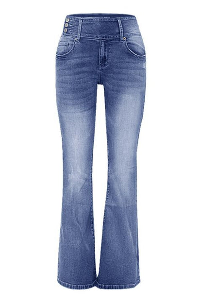 Flamingo™ | Vintage Mid Waist Flair Jeans
