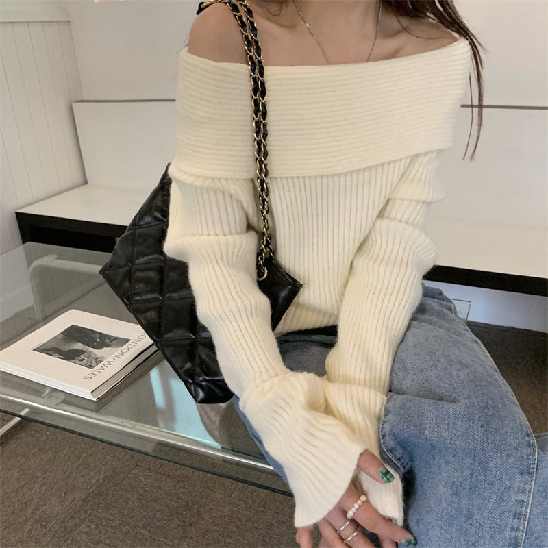 Off shoulder sweater