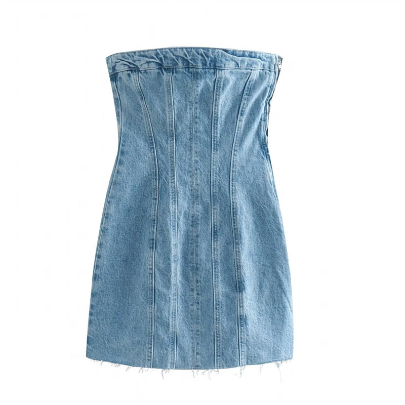 Denim dress