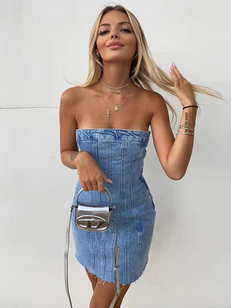 Denim dress