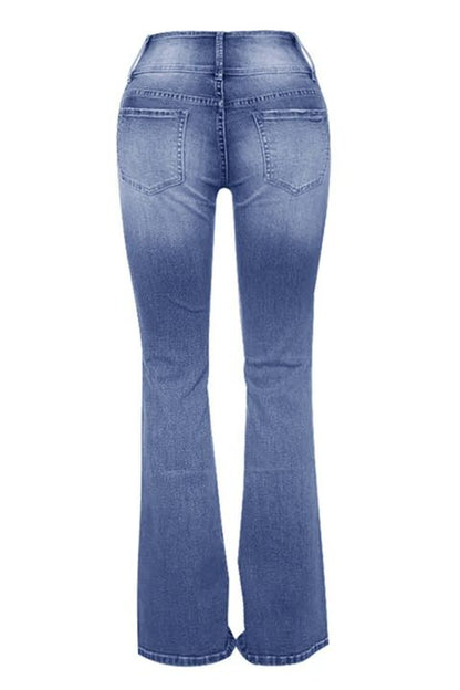 Flamingo™ | Vintage Mid Waist Flair Jeans